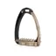 Tech Venice Sloped Evo Safety Stirrups-Black/Brown